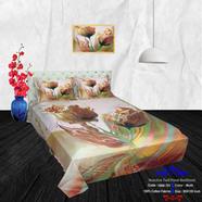 Classical Hometex Reactive Twill Panel Double Bed Sheet - 1684-701