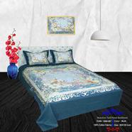 Classical Hometex Reactive Twill Panel Double Bed Sheet - 1684-697