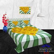 Classical Hometex Reactive Twill Panel Double Bed Sheet - 1684-700