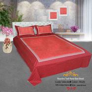 Classical Hometex Reactive Twill Panel Double Bed Sheet - 1684-683