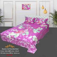 Classical Hometex Reactive Twill Panel Double Bed Sheet - 1684-692