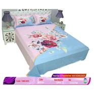 Classical Hometex Reactive Twill Panel Double Bed Sheet - 1684-653