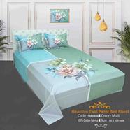 Classical Hometex Reactive Twill Panel Double Bed Sheet - 1684-668