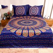 Classical Hometex Reactive Twill Panel Double Bed Sheet - 1684-417