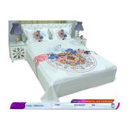Classical Hometex Reactive Twill Panel Double Bed Sheet - 1684-614