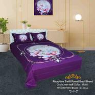 Classical Hometex Reactive Twill Panel Double Bed Sheet - 1684-685