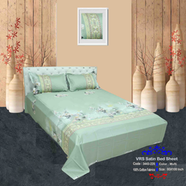 Classical Hometex Vra Satin Print Bed Sheet - 3443-220