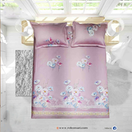 Classical Hometex Vra Satin Print Bed Sheet - 3443-238