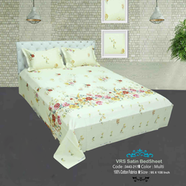 Classical Hometex Vra Satin Print Bed Sheet - 3443-217