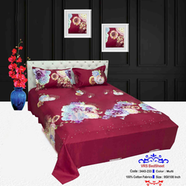 Classical Hometex Vra Satin Print Bed Sheet - 3443-233