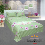 Classical Hometex Vra Satin Print Bed Sheet - 3443-223