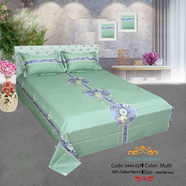 Classical Hometex Vra Satin Print Bed Sheet - 3443-227