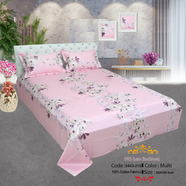 Classical Hometex Vra Satin Print Bed Sheet - 3443-215