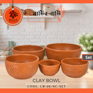 Clay Curry Bowl (5Pcs Set) - CB-06-NC