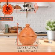 Clay Salt Pot - CSP-02-NC