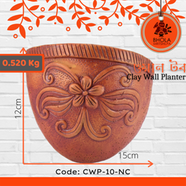 Clay Wall Planter - CWP-10-NC