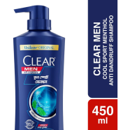 Clear Shampoo Men Cool Sport Menthol Anti Dandruff - 450Ml - SKU - 69565930