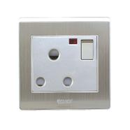 Click Art-3 Pin Round Socket With Switch 15A - 901825