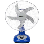 Click Rechargeable Table Fan 12 Inch Blue USB Charger - 900642