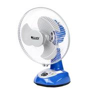 Click Rechargeable Table Fan - 14 inch (Blue) - USB Charger - 900643