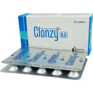 Clonzy 0.5 mg Tablet 15'S Strip icon