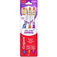 Colgate CPF7 ZigZag Anti Bacterial Pack of 3 Toothbrush - CPF7