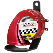 Colorful 600 Hz Loud Snail Pop Horn With Splash Protection 1 Piece For Car Motorcycle And Other Vehicles image