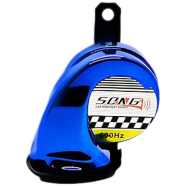 Colorful 600 Hz Loud Snail Pop Horn With Splash Protection 1 Piece For Car Motorcycle And Other Vehicles image