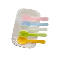 Colorful Birthday Party Tableware Set Cutlery Set (10 people sets) - C004140