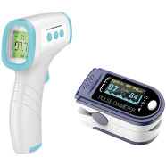 Combo OLED Fingertip Pulse Oximeter Infrared thermometer icon