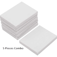 Combo of 8/10 Inches Drawing Canvas White - 5 pieces