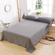Comfort Grey Colour Double Size Bed Sheet With 2 Pcs Pillow Cover 