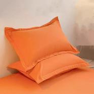 Comfort House Deep Orange Colour Cotton Head Pillow Cover