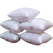 Comfort House Fiber Cushions Pure White 20x20 Inch Set of 5