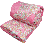 Comforter for Winter King Size Exclusive Comforter with Full Cotton Fabric 84*90 Inch European Cube Style Pink Glow