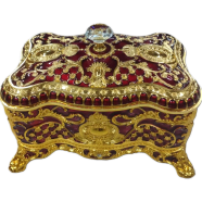 Compact Jewelry Case Flannel Lining Decorative Storage Box Rings for Storing Earrings Necklace icon