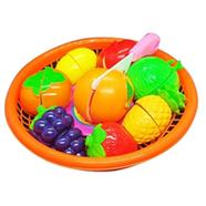 Cooking Food Play Kitchen Kits Early Educational Toys For Kids 8 Pcs(cutter_fruit_basket) - Fruit