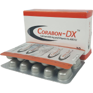 Corabon-DX 600 mgPlus 400 IU 10's Strip Tablet icon