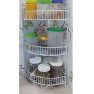 Corner Shelves Spice Jar Pot Rack For Bathroom Kitchen Organiger