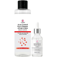 Cosprof Acne Care Combo Pack Salicylic Cleanser 200 ml And Niacinamide Serum 30 ml