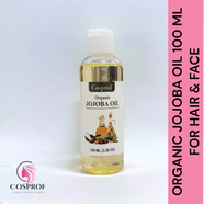 Cosprof Organic Jojoba Oil For Face Body Haircare - 100 ml 