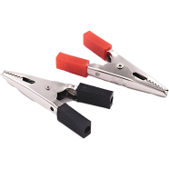 Crocodile Clip Combo Pack 10 Pcs Red and Black - 32184 image