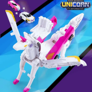 Cross-border Douyin Tianyi Magic Pegasus Unicorn Magnetic Collision Deformation Car Robot Children's Toys Wholesale