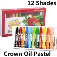 Crown Oil Pastels Color Paints Box-12 Shade's