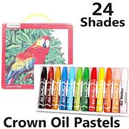 Crown Oil Pastels Color Paints Box-24 Shades