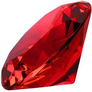 Crystal Diamond Paper Weight Red