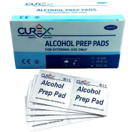 Curex Alchohol Prep Pads Box 100 Pcs