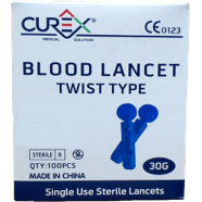 Curex Blood Lancet Twist Type Size 30 G 100 Pcs Box (Made in China) icon