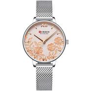 Curren Quartz Watch With Stainless Steel Strap for Women - 9065