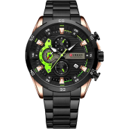 Curren Stainless Steel Luminous Dial With Chronograph Men watch (8402 ) image